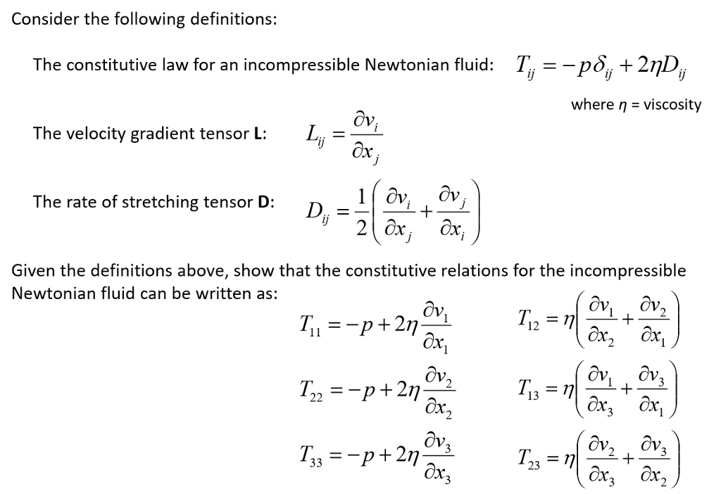 Solved Consider the following definitions: The constitutive | Chegg.com