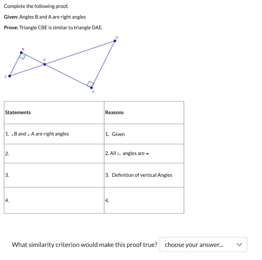 Solved Options: ASA Similarity, AA Similarity, SS | Chegg.com