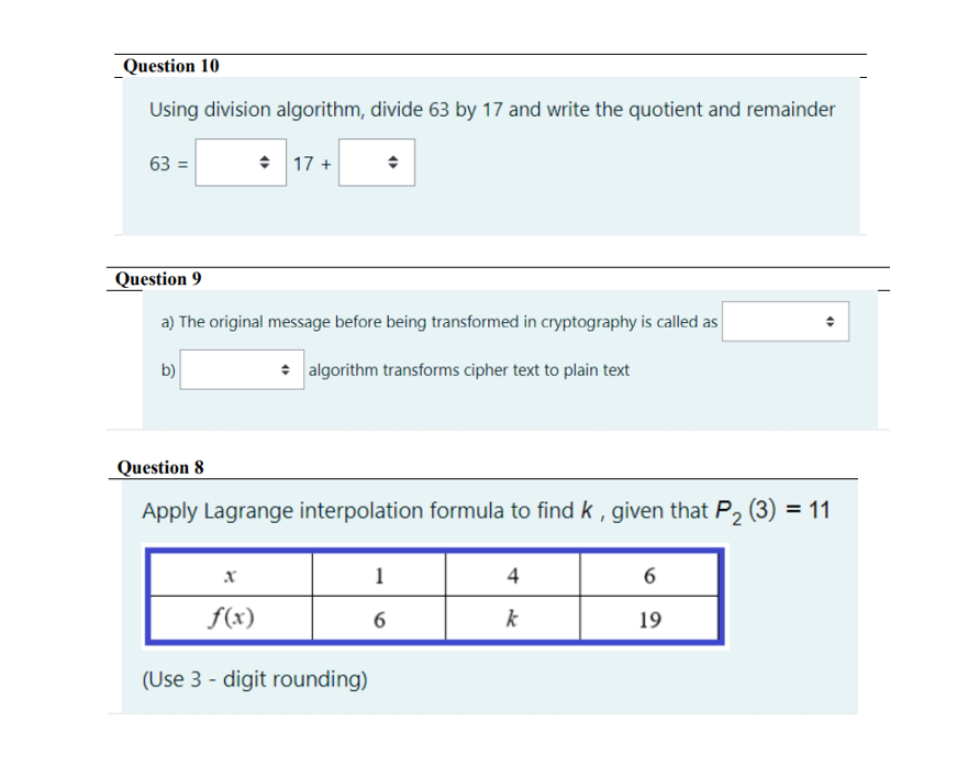 Solved Question 14 x + 2y + z = 8 Solve the system of | Chegg.com