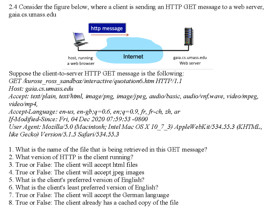 American Browser Xx Video - Solved 2.4 Consider the figure below, where a client is | Chegg.com