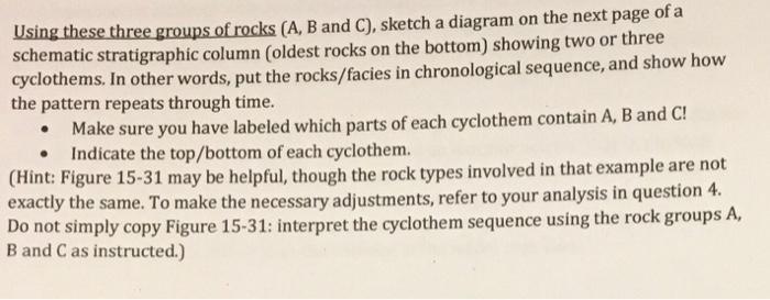Solved Part 3: Cyclothems 1. These rocks are from the