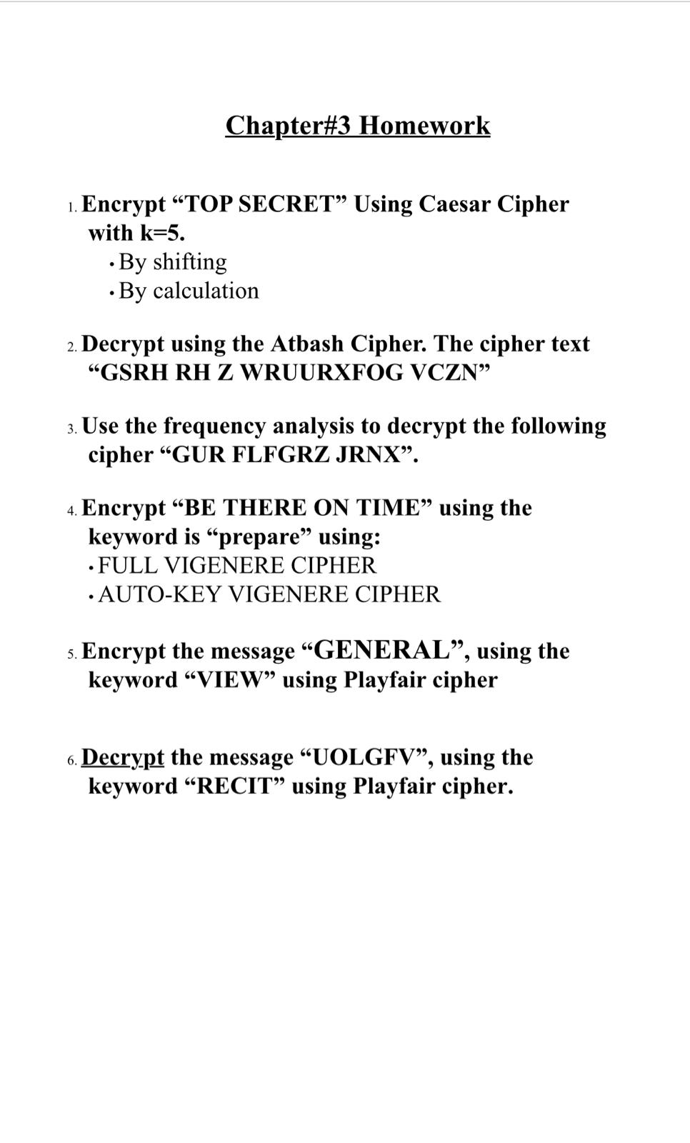 Solved Chapter 3 Homework 1 Encrypt Top Secret Using C Chegg Com - solved pps youtube home roblox caesar shift cipher ca chegg com