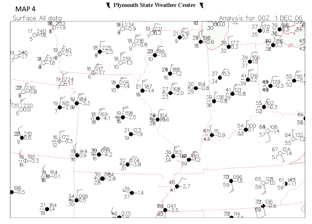 Solved Examine Map 4 (surface 0z Dec 1st). What are the | Chegg.com