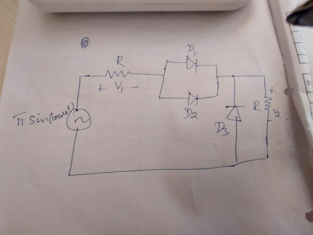 Solved Assume D1 , D2, D3 shown in figure 1 as ideal | Chegg.com