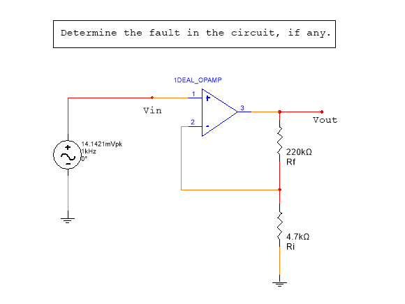 Solved Determine the fault in the circuit, if any. | Chegg.com