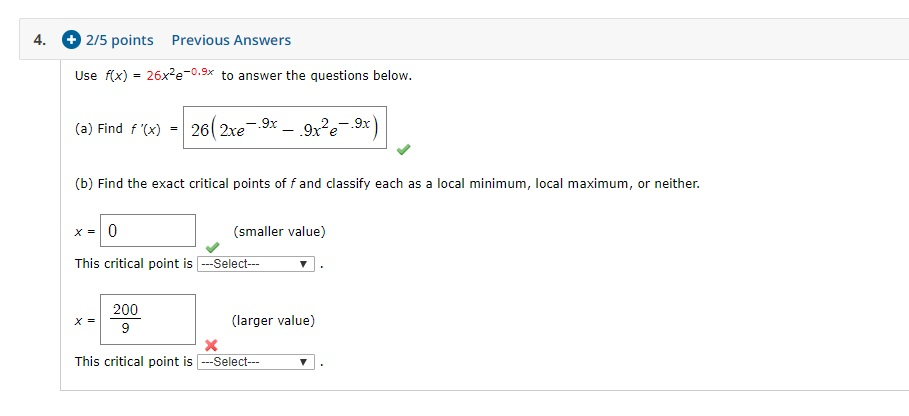 Solved 2. + 1/2 points Previous Answers Consider the | Chegg.com