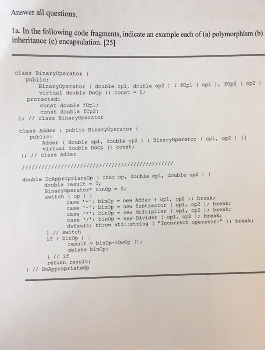 Solved Answer all questions. 1a. In the following code | Chegg.com