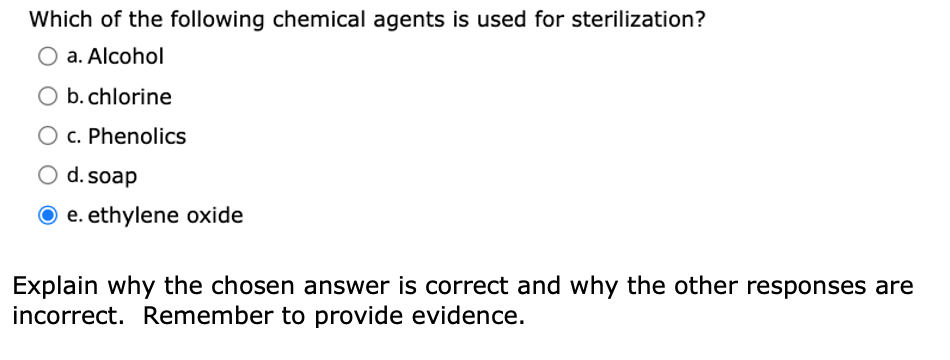 Solved Explain why the chosen answer is correct and why the | Chegg.com