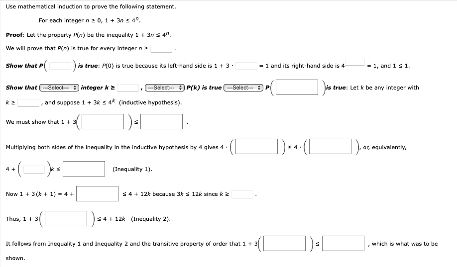 Solved Use mathematical induction to prove the following | Chegg.com