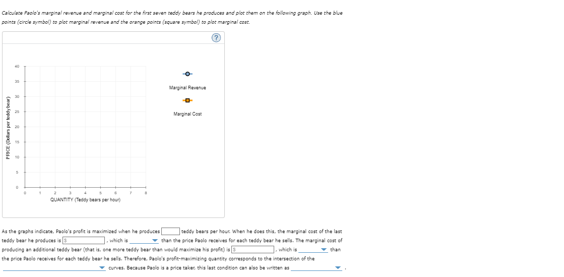 Solved Calculate Paolo's marginal revenue and marginal cost | Chegg.com