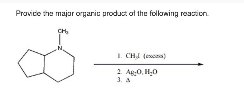 Solved Provide the major organic product of the following | Chegg.com