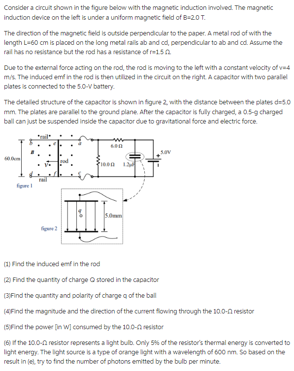 Solved Consider A Circuit Shown In The Figure Below With The | Chegg.com