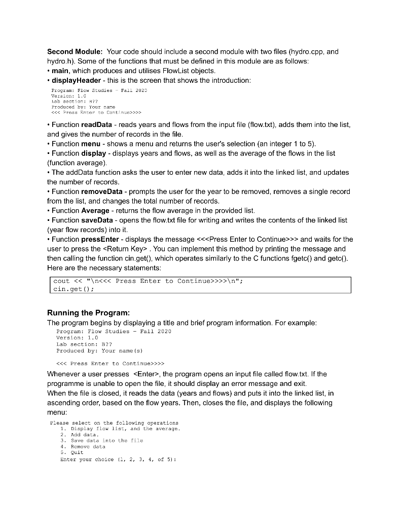 Solved C++ PROGRAM ANSWER WILL BE UPVOTED IF THE PROGRAM HAS | Chegg.com