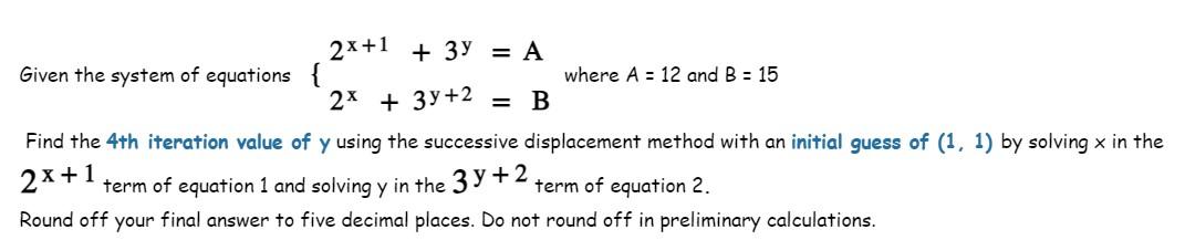 Solved Answer It Asap Round Off Your Final Answer To Five Chegg