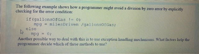 Solved The following example shows how a programmer might | Chegg.com