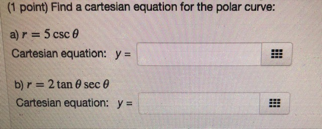 Find a cartesian equation for the polar clearance curve