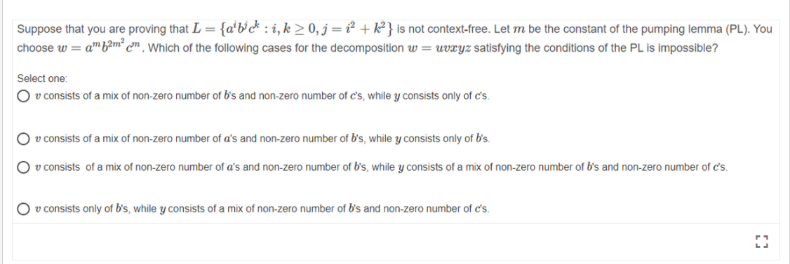 Solved Suppose That You Are Proving That L Ai Bick I Chegg Com