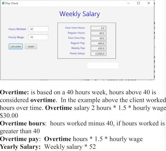 1 Pay Check Ox Weekly Salary Hours Worked 42 2 Chegg Com