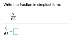 Solved Write the fraction in simplest form. = (Simplify your | Chegg.com
