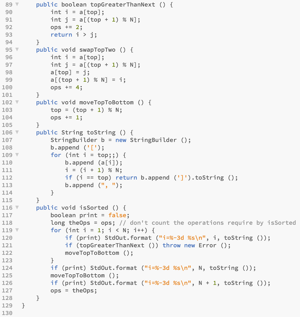 Solved 2 import stdlib.*; 3 /IExercise 2.1.14 5 Complete the | Chegg.com