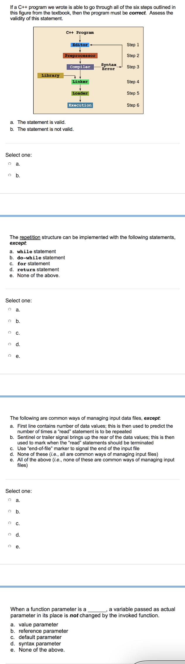 Solved Consider the following switch statement in C++: | Chegg.com