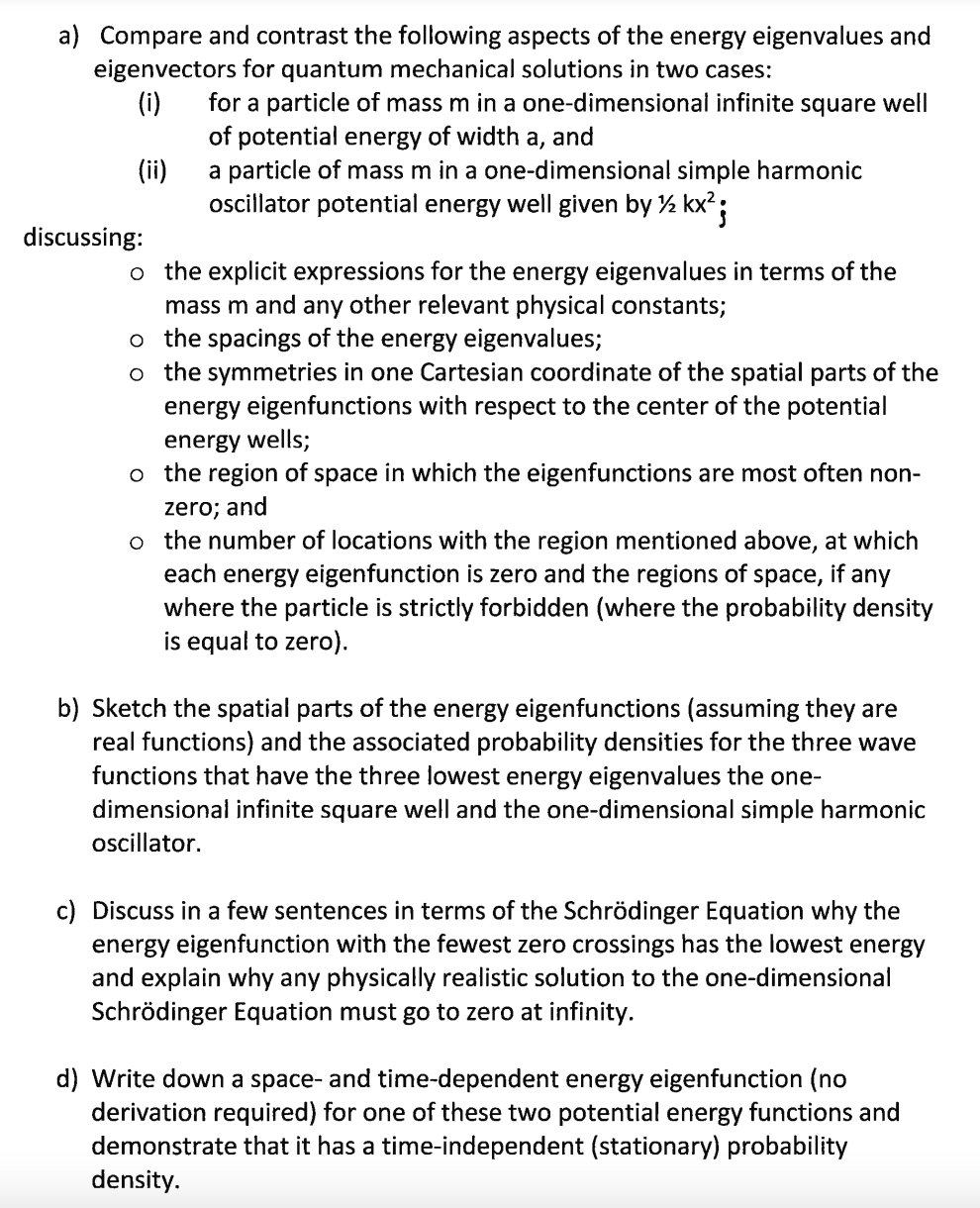 Solved PLEASE SOLVE ALL 4 PARTS OF THIS QUESTION. I had | Chegg.com