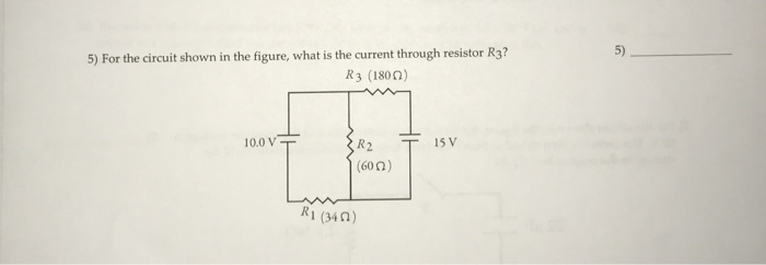Solved For the circuit shown in the figure, what is the | Chegg.com