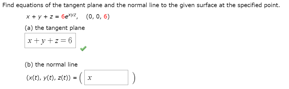 Solved Find equations of the tangent plane and the normal | Chegg.com