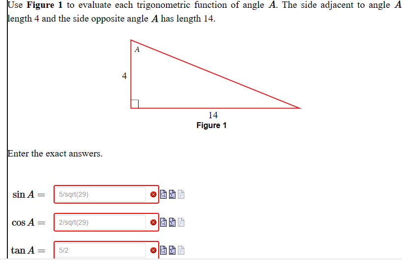 Solved Use Figure 1 to evaluate each trigonometric function | Chegg.com ...