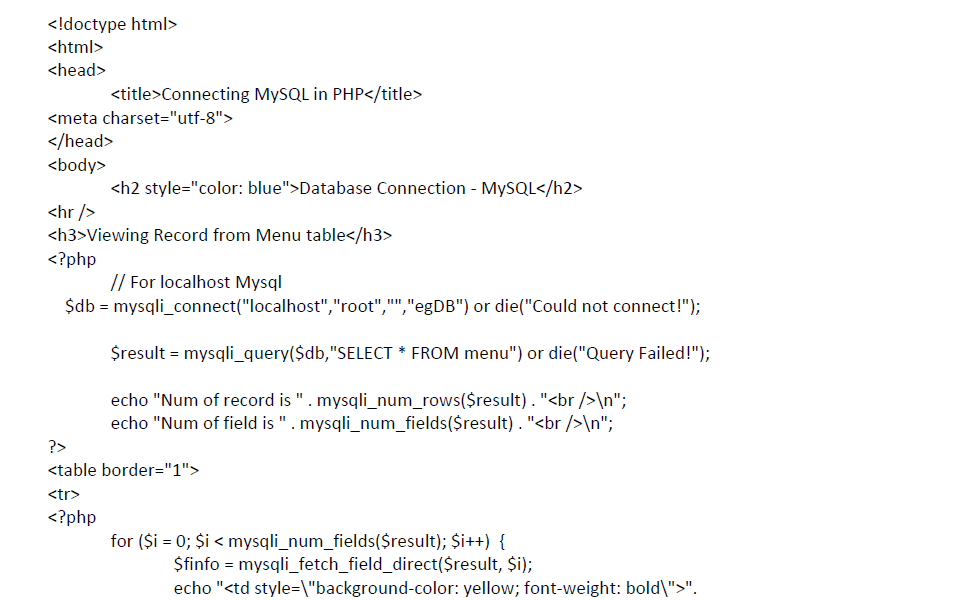Solved Connecting MySQL in PHP