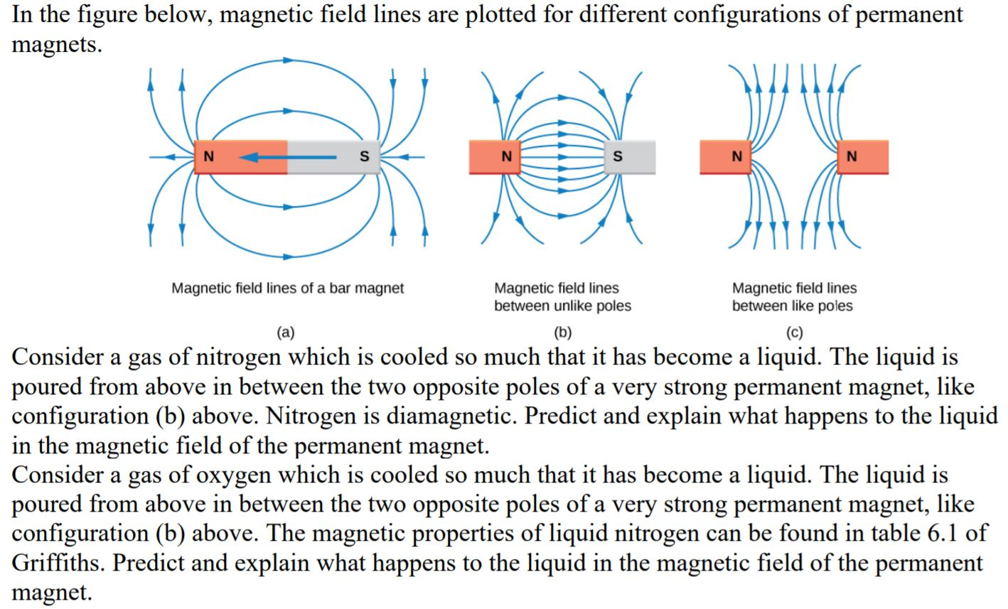 asiatisk Afskrække Mug Solved In the figure below, magnetic field lines are plotted | Chegg.com