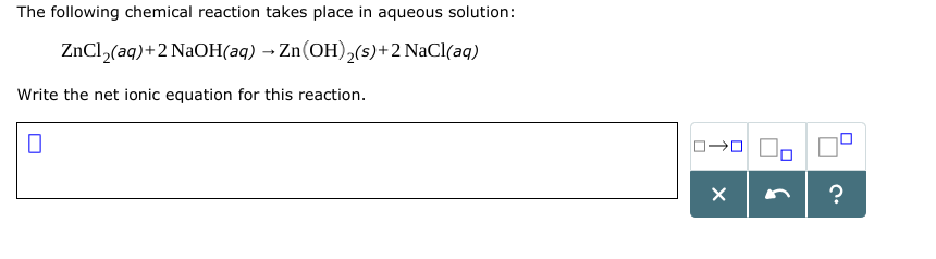 Solved The Following Chemical Reaction Takes Place In