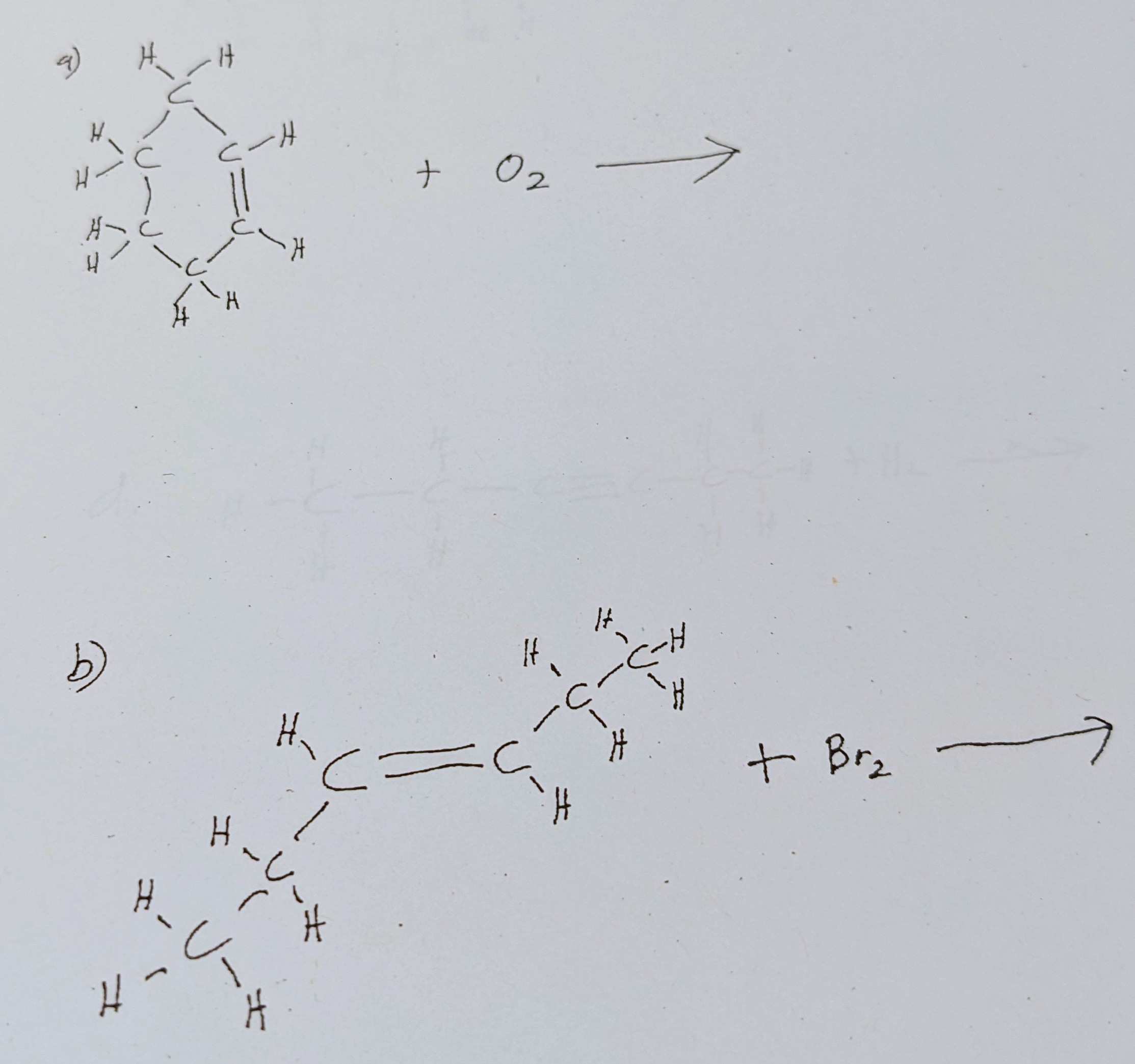 Solved a) +O2 b) | Chegg.com