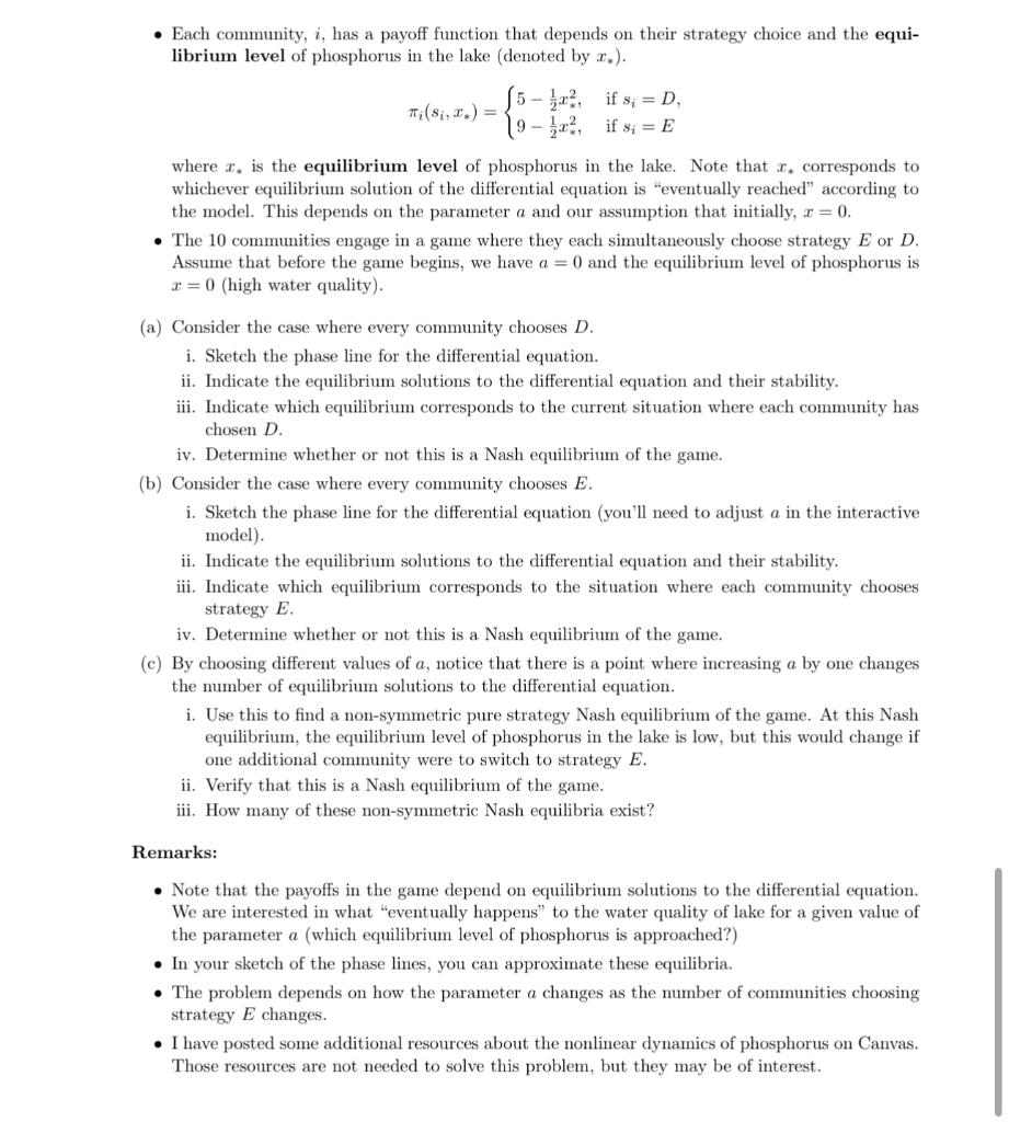 5. Early in the semester we explored asymmetric Nash | Chegg.com
