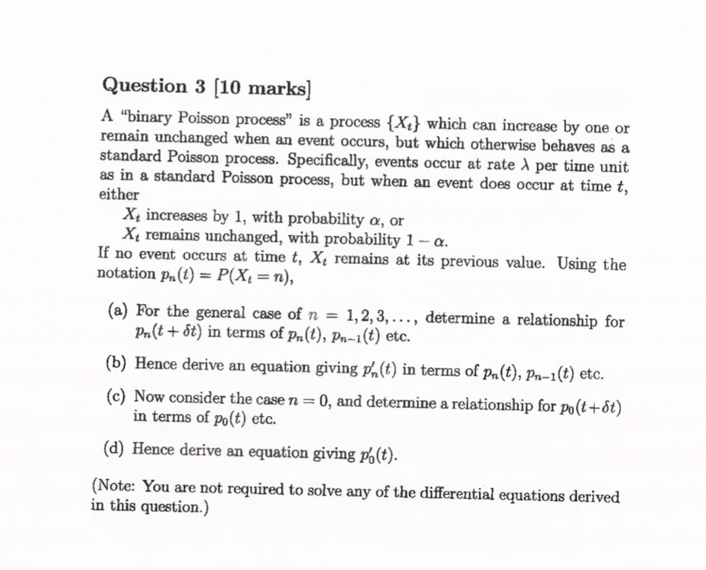 Question 3 [10 marks] A 