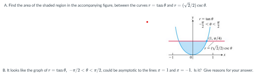 find the area of shaded region in the adjacent figure