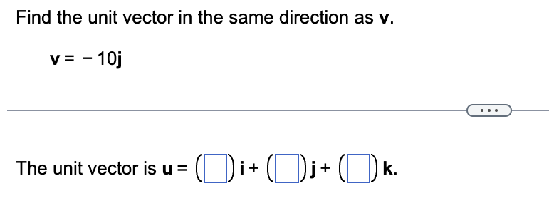Solved Find the unit vector in the same direction as | Chegg.com