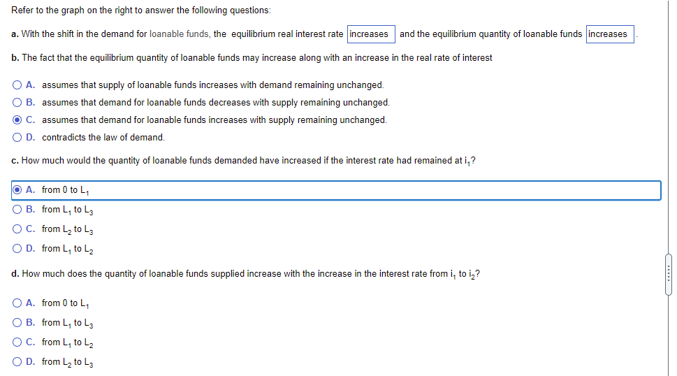 Refer To The Graph On The Right To Answer The Following Questions a With The Shift In The 