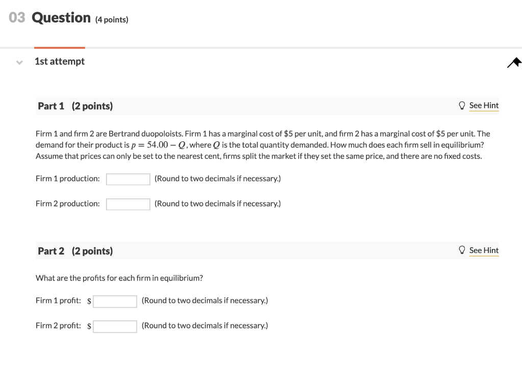 Solved 03 Question (4 points) 1st attempt Part 1 (2 points) | Chegg.com