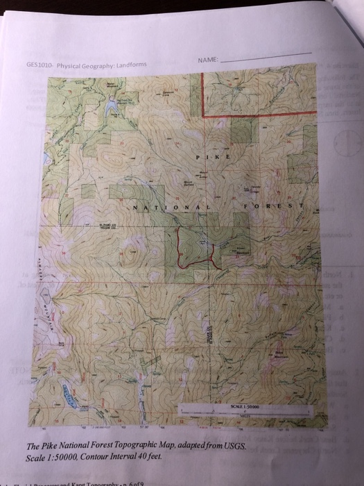 NAME: GES1010- Physical Geography: Landforms labeled | Chegg.com