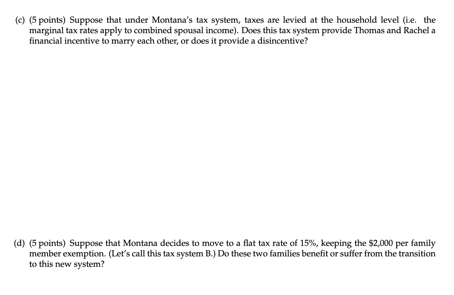 Solved 25 Points Tax Structure Marriage Exemption Vs Chegg