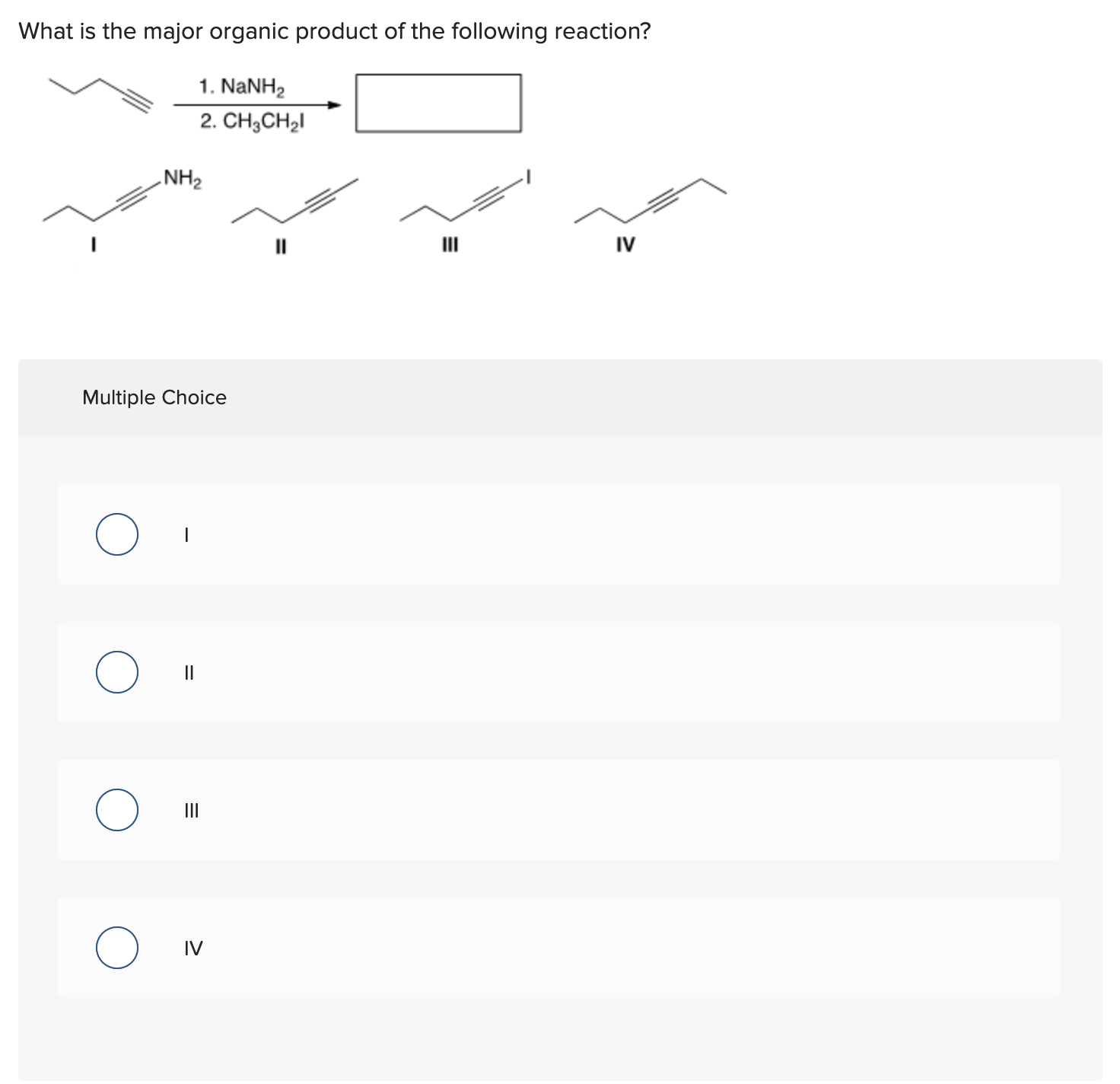 Solved What is the major organic product of the following | Chegg.com