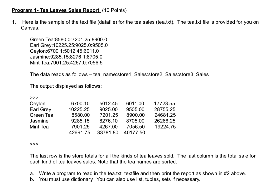 Here is the sample of the text file (datafile) for | Chegg.com