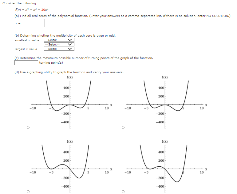 Solved Consider the following. 20 - تر- أي = (f(x (a) Find | Chegg.com