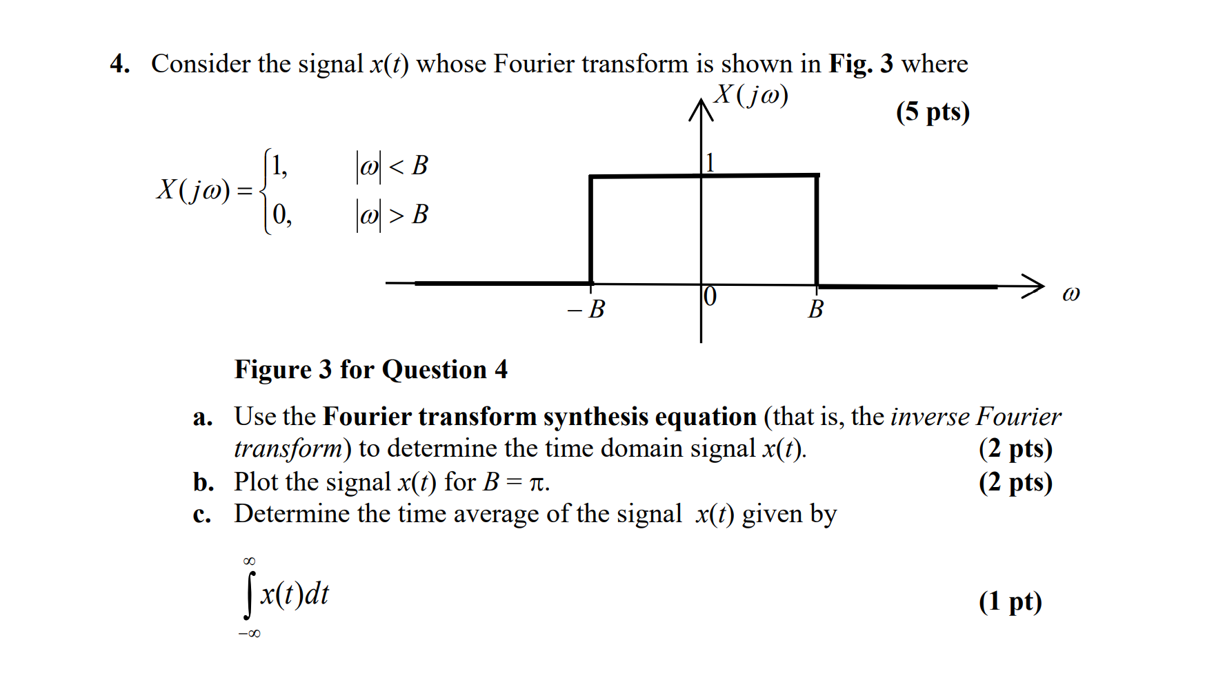Solved Consider the signal x(t) whose Fourier transform is | Chegg.com