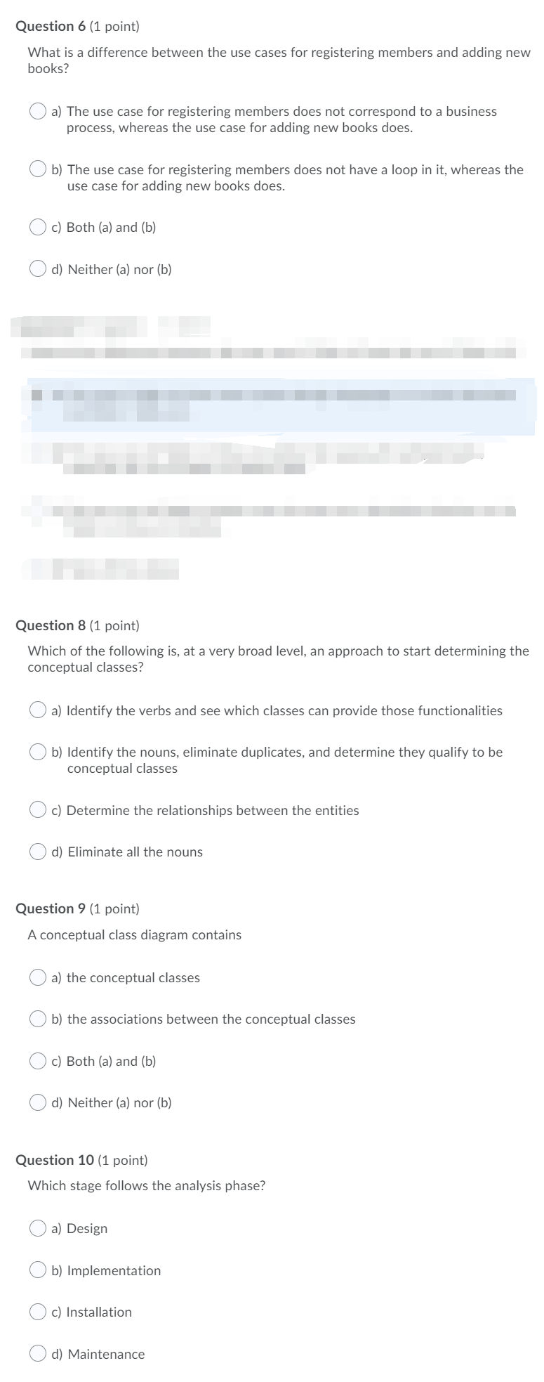 Solved Question 6 (1 point) What is a difference between the | Chegg.com