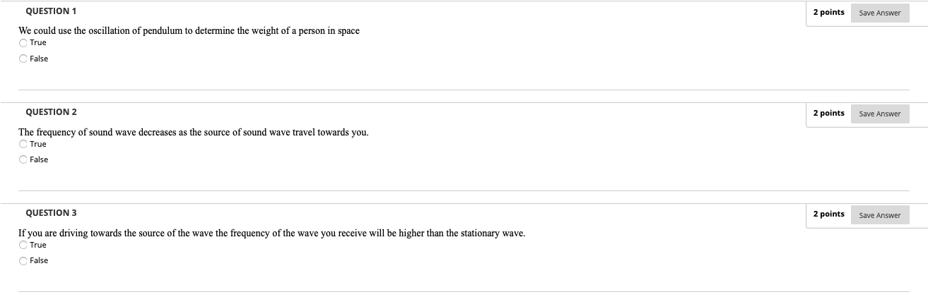 Solved 2 points Save Answer QUESTION 1 We could use the | Chegg.com