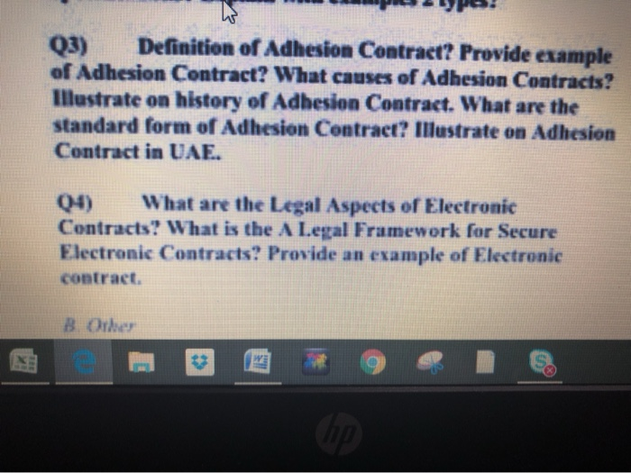 Solved Q3) Definition Of Adhesion Contraet? Provide Examp