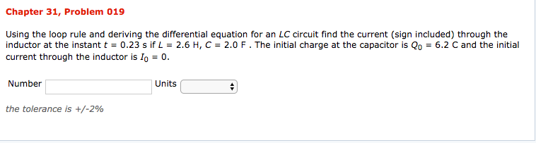 Solved Chapter 31, Problem 019 Using the loop rule and | Chegg.com