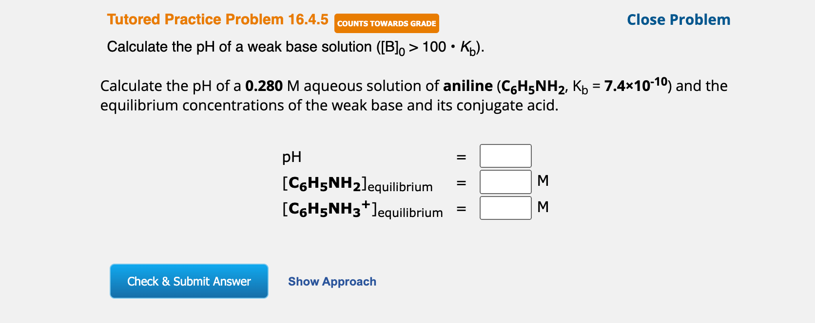 Solved Calculate The PH Of A Weak Base Solution ([B]0 > 100 | Chegg.com